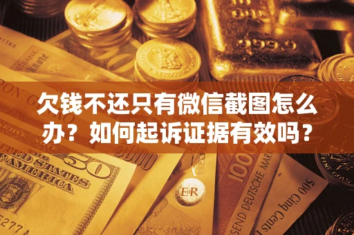 武汉欠钱不还只有微信截图怎么办？如何起诉证据有效吗？