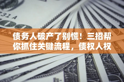 武汉债务人破产了别慌！三招帮你抓住关键流程，债权人权益不再缩水