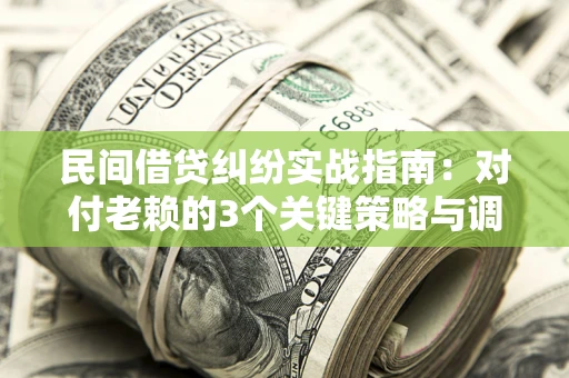 武汉民间借贷纠纷实战指南：对付老赖的3个关键策略与调解盲区解析