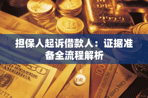 武汉担保人起诉借款人：证据准备全流程解析