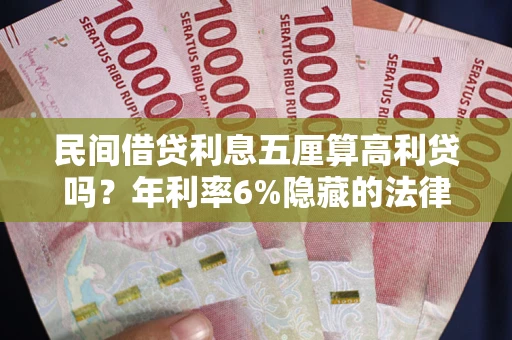 武汉民间借贷利息五厘算高利贷吗？年利率6%隐藏的法律风险全解析